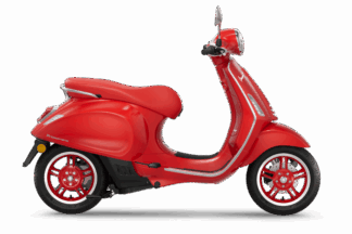 Vespa Primavera (RED) Elettrica - Rosso RED - 45km/h (Bromfiets)